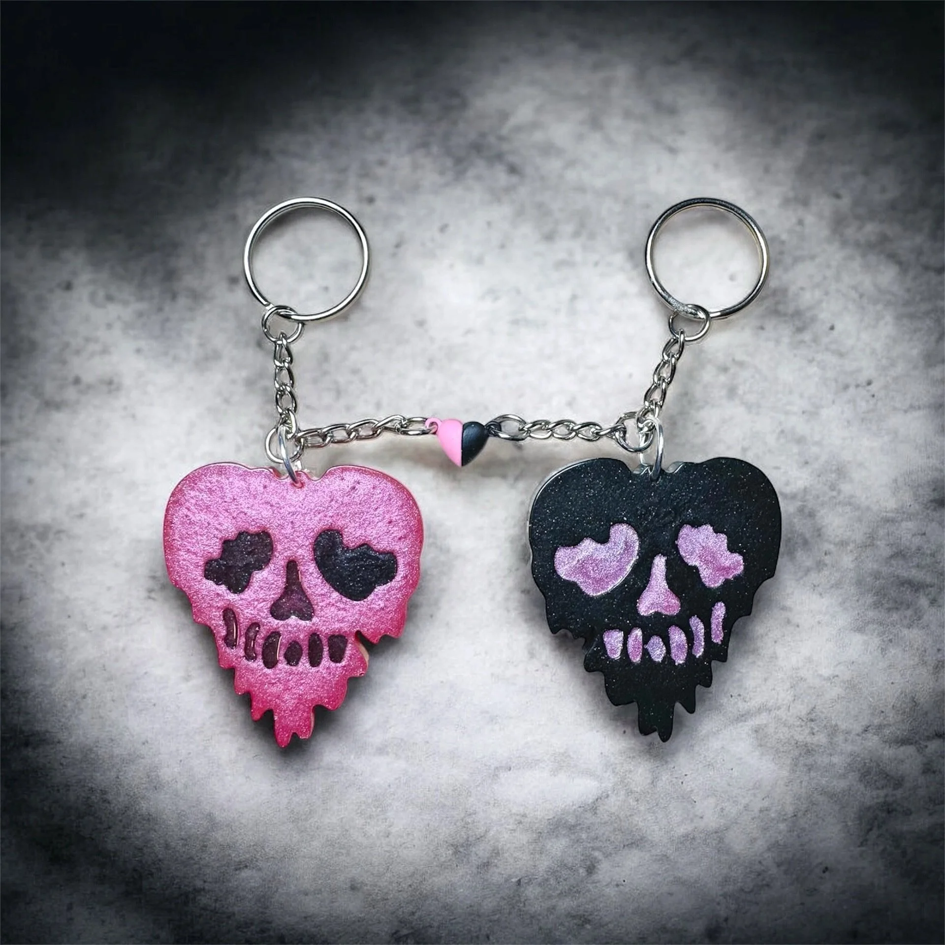 🖤 The Lovers Valloween Skeleton Keychain (Set of 2)