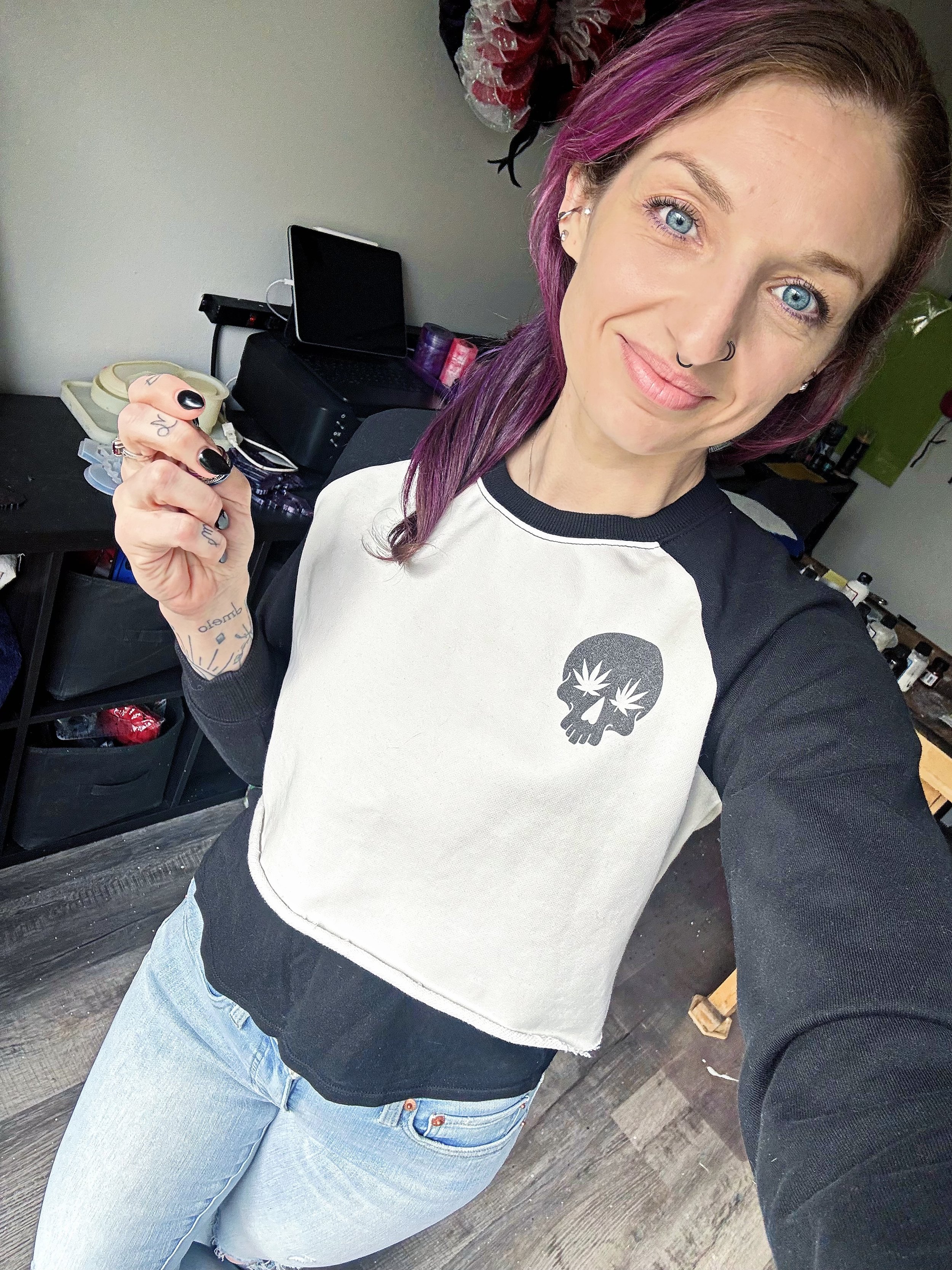 Blazed to the Bone // 420 Crop Sweatshirt