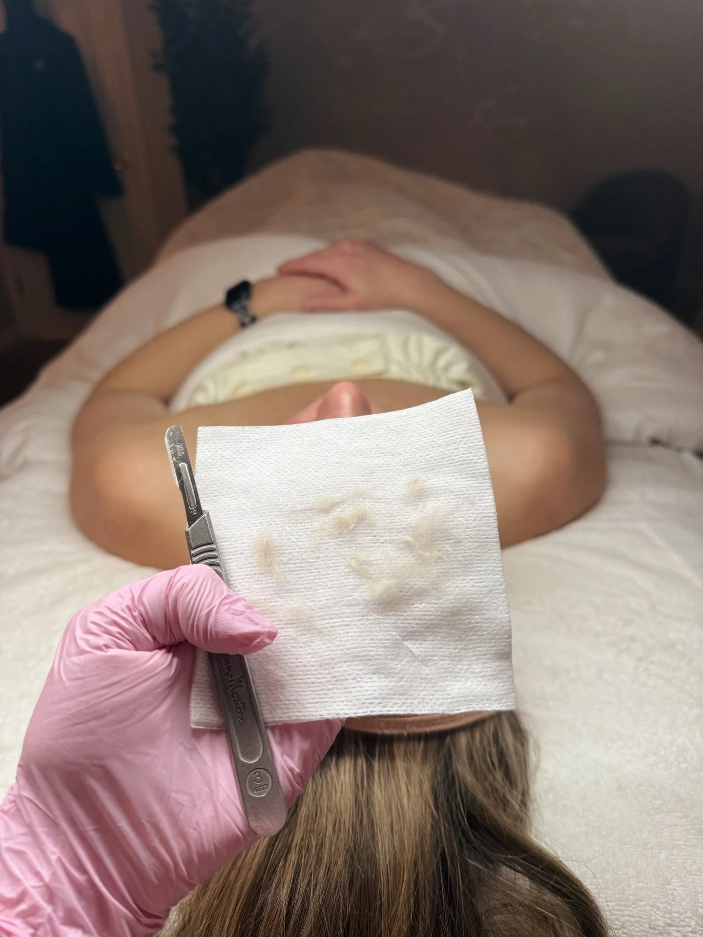 The dynamic duo your skin has been dreaming of ✨ After a fresh dermaplaning exfoliation, we finished this treatment with the newest addition to our room &mdash; the Triple Care Mask. Infused with tranexamic acid, niacinamide, glutathione, and multi-w