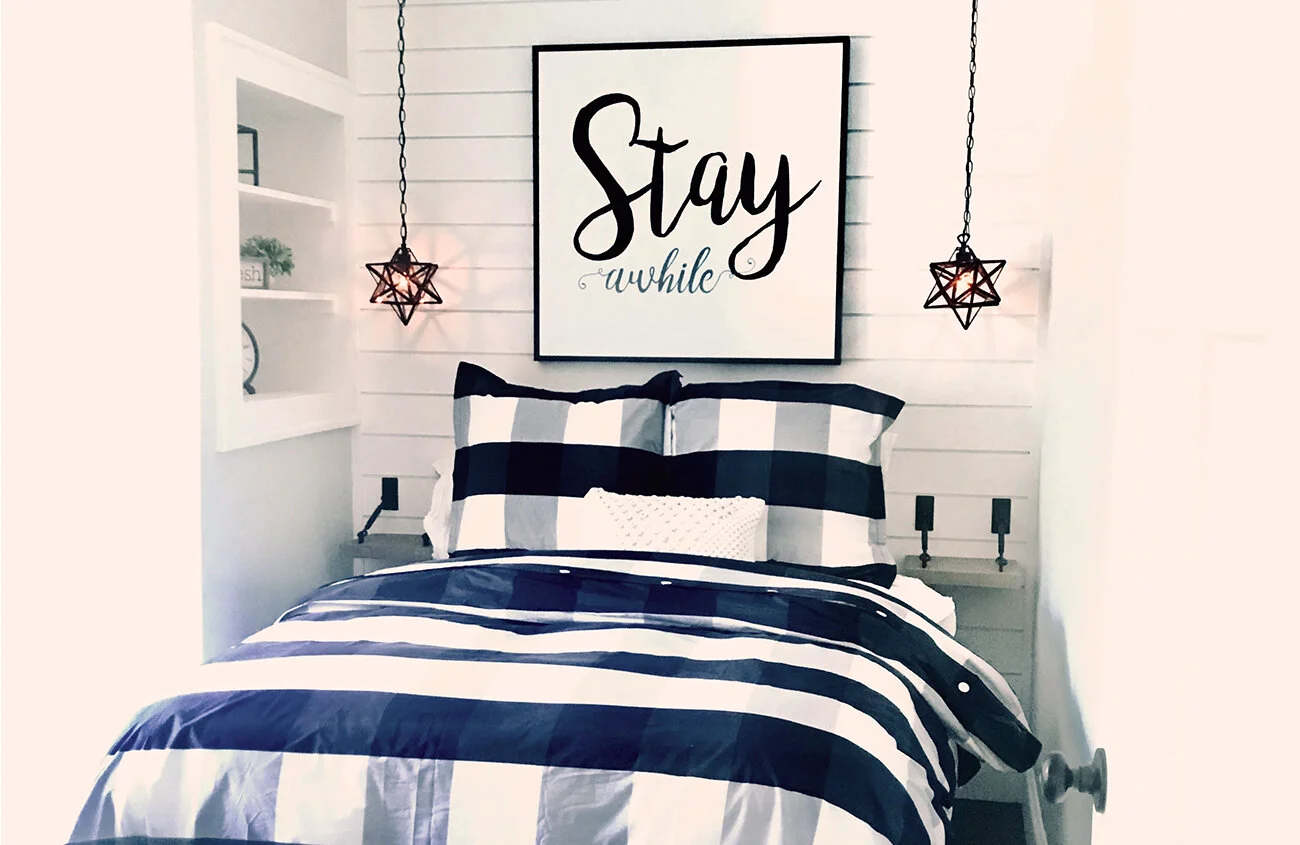 State St. Bungalow: How to Make a Tiny Guest Bedroom Feel Bigger