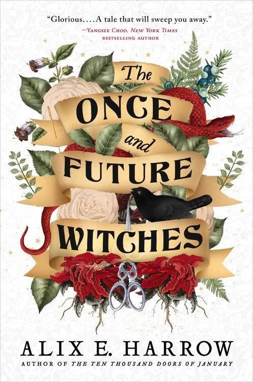 Book cover of The Once and Future Witches by Alix E. Harrow, used as a TBR example illustrating how inverted author name listings caused false positives in the validation logic.