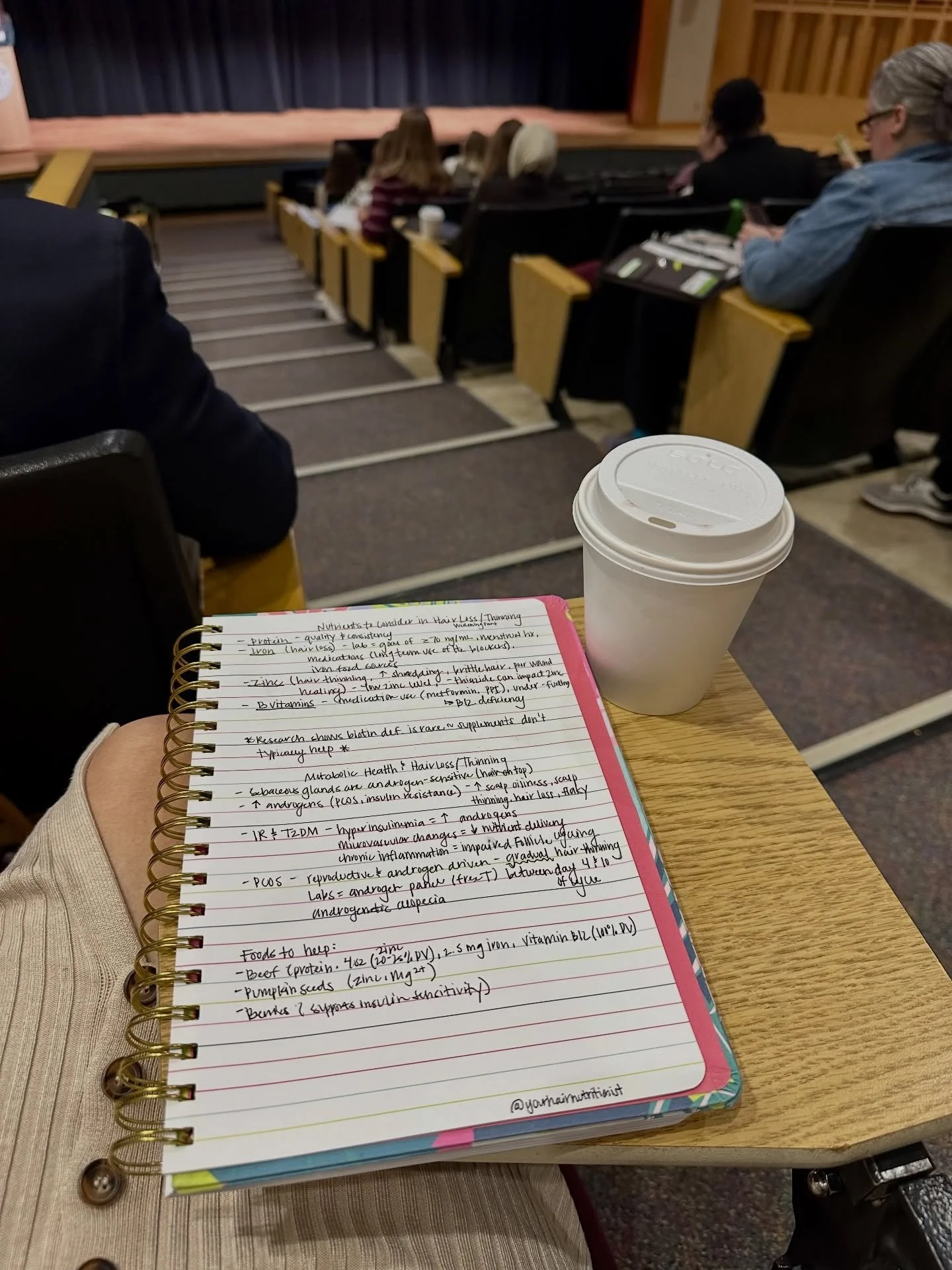Attended the Michigan Academy of Nutrition and Dietetics Annual Conference for the first time yesterday since I was a student!! The speakers were incredible and I learned so much. Feeling very humbled and inspired 🍒🌱🫐🥛🥩🥦
