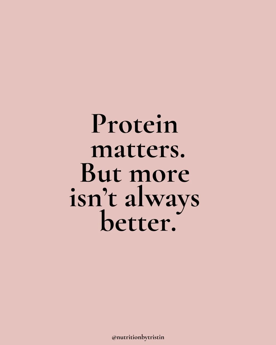 Protein matters. But more isn&rsquo;t always better.