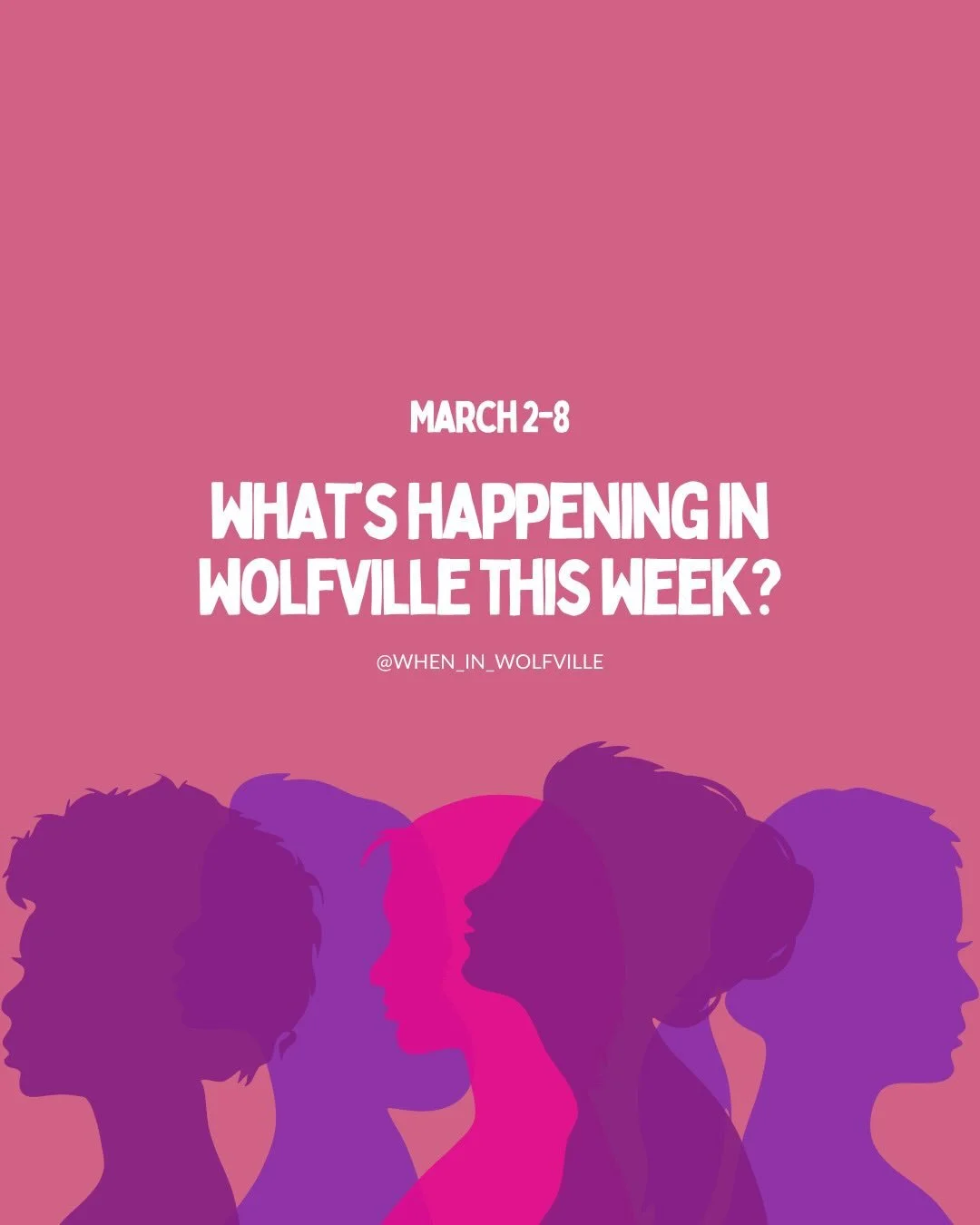 🎉So much to celebrate this week! Swipe or tap through to see all of the events happening in and around Wolfville this week 👉

As always, if you know about an event happening in Wolfville that didn&rsquo;t make the post, please share the details in 