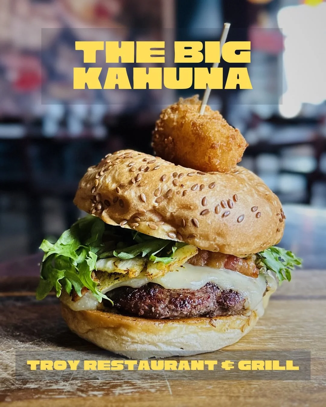 The force is strong with this one&hellip; 🍔

Introducing the Big Kahuna Burger from Troy Restaurant and Grill &mdash; part of this year&rsquo;s Burger Wars line-up! 

All April long you can try a burger and support Campaign for Kids. One dollar from