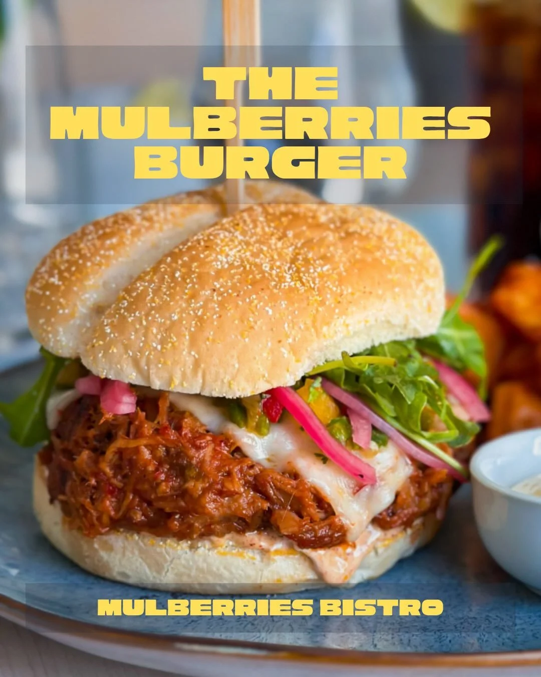 This is the burger you&rsquo;ve been looking for&hellip;✋

The Mulberries Burger at Mulberries Bistro is part of Burger Wars, happening April 1-30 in support of Campaign for Kids! 

Give it a try and vote for your favourite at http://campaignforkids.