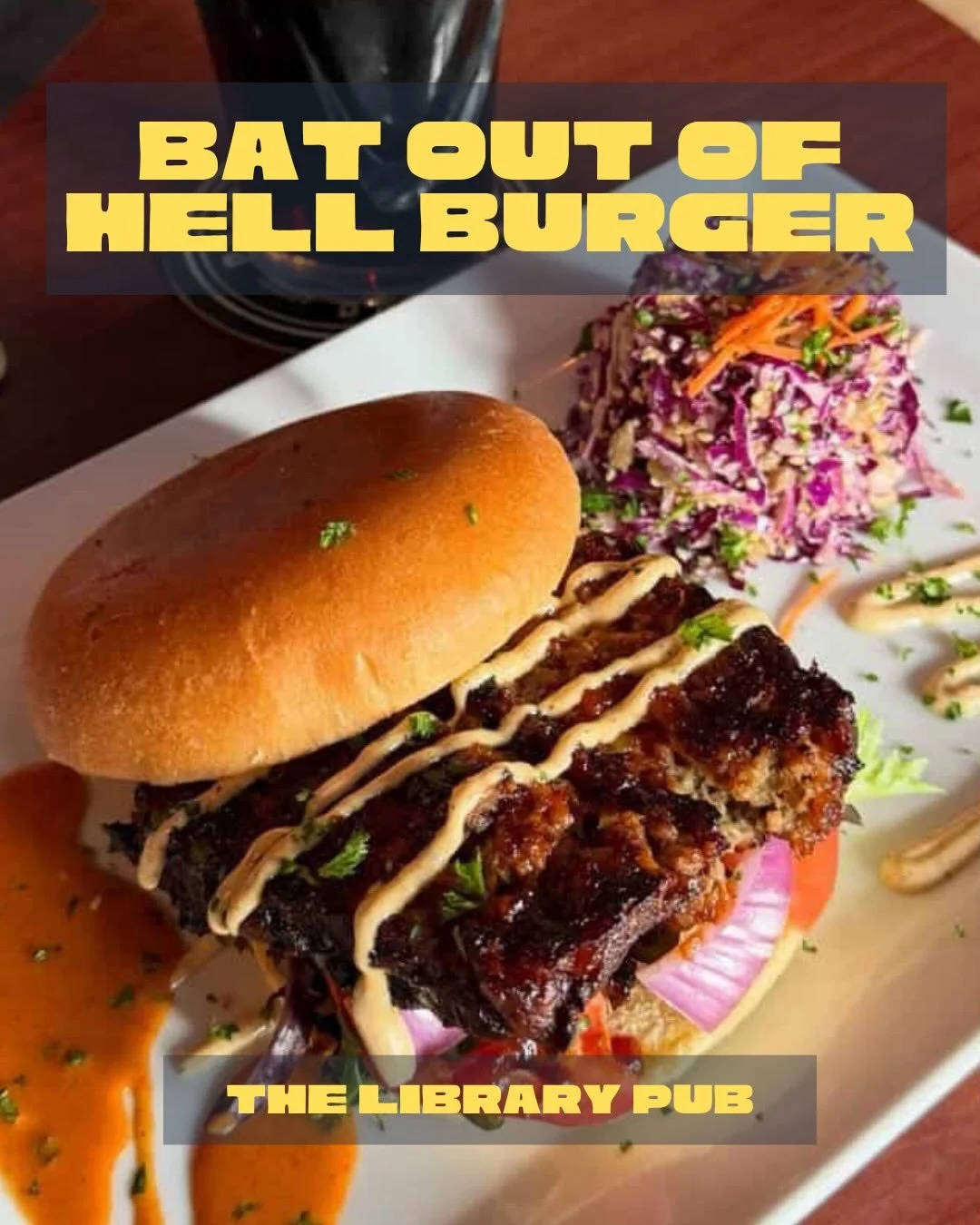 You&rsquo;ll want to join the Dark Side after trying this burger&hellip; 🍔 

The Bat out of Hell Burger at The Library Pub is bringing the heat to this year&rsquo;s Burger Wars line-up! 

Try a burger anytime between now and April 30 to support Camp