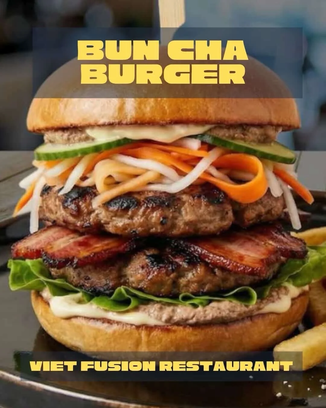 Help us Bun Cha Burger, you&rsquo;re our only hope! 🍔🛰️

Viet Fusion Restaurant is bringing all the fresh flavours with this addition to the Burger Wars line-up! 

Give it a try, support Campaign for Kids, and don&rsquo;t forget to vote for your fa