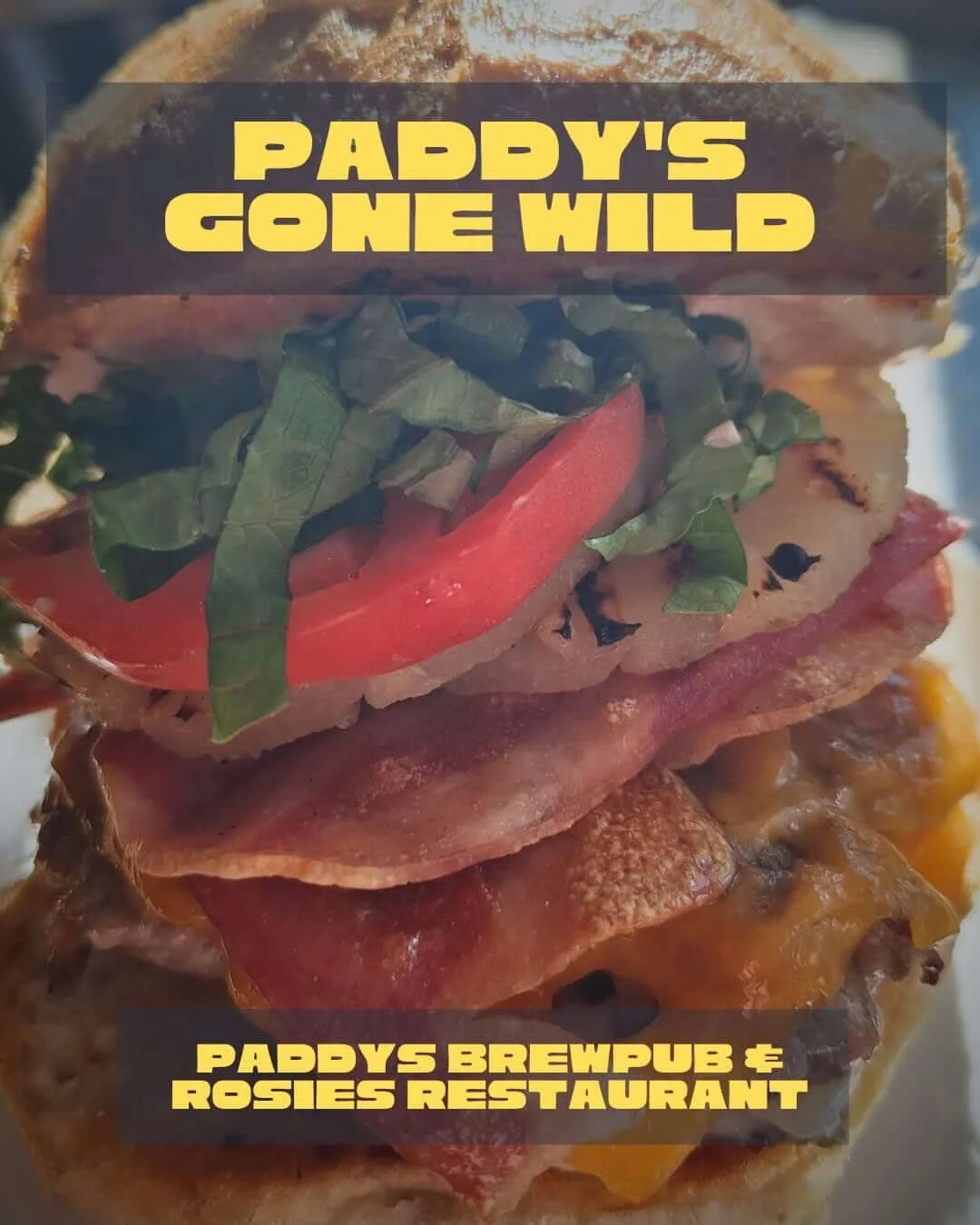 Join the Dark Side&hellip; we have burgers 😋🍔

The Paddy&rsquo;s Gone Wild burger at Paddy&rsquo;s Brewpub &amp; Rosie&rsquo;s Restaurant is part of this year&rsquo;s Burger Wars line-up &mdash; and it might just win you over. 

Give it a try anyti