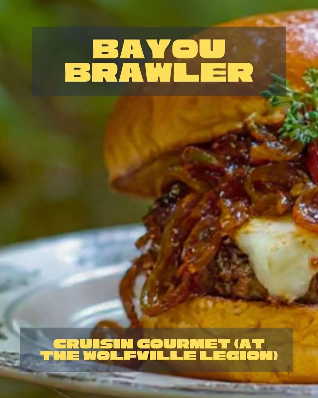 You might want to bring along your lightsaber for this one, just in case&hellip;🐊🍔

Get ready to wrestle with the Bayou Brawler, Cruisin&rsquo; Gourmet&rsquo;s addition to the Burger Wars line-up over at the Wolfville Legion! 

Give it a try, suppo