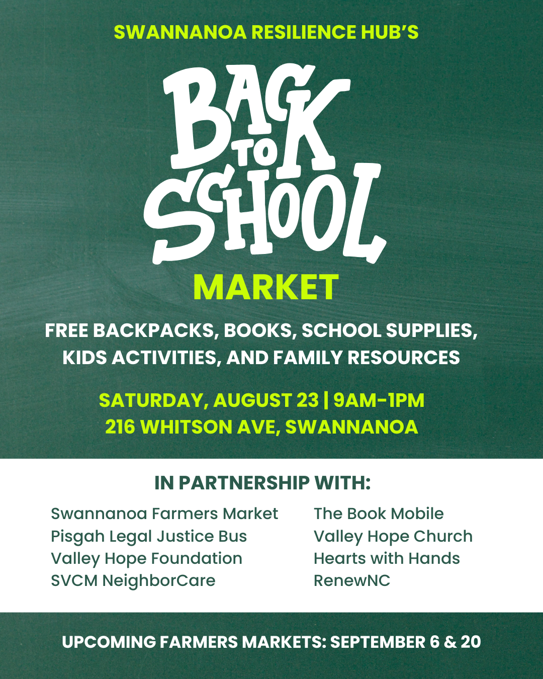 Swannanoa Farmers Market 8/23