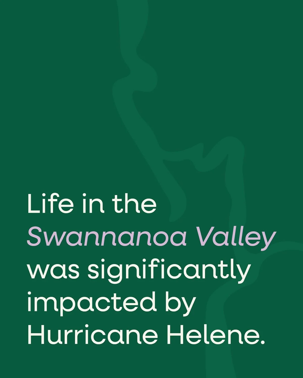 Life in the Swannanoa Valley was significantly impacted by Hurricane Helene. We are a local nonprofit in Swannanoa, NC supporting long term disaster recovery and community resilience through care, collaboration, and connection.
With your continued s