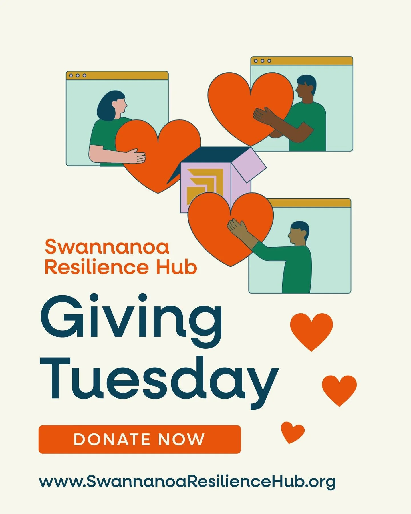 The Swannanoa Resilience Hub is deeply grateful for donations from our friends. Your gift will support our outreach to community members living with the effects of Helene, our events to connect and inspire us and bring us joy, our construction of a n