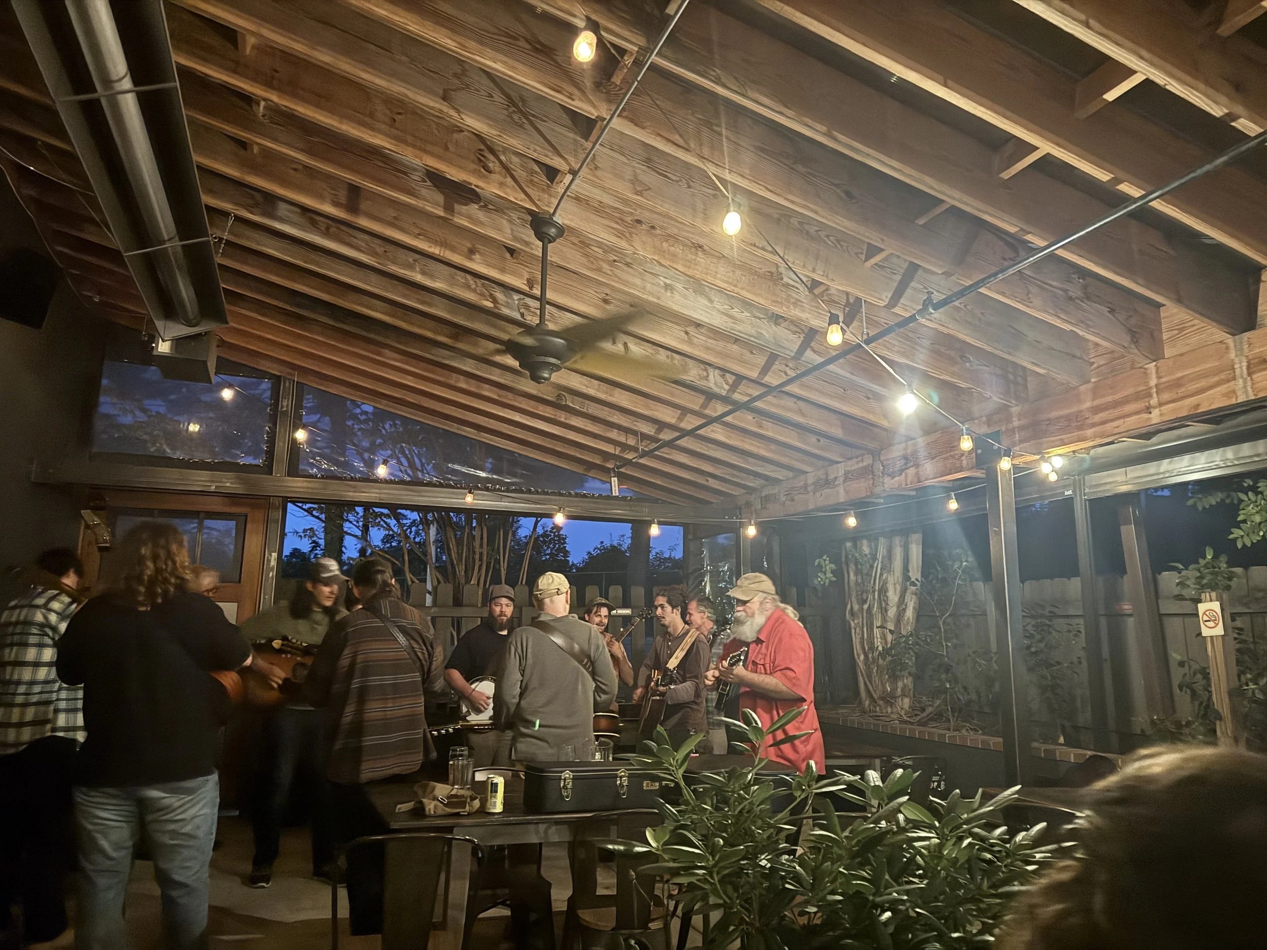 The Hub cohosts a weekly open bluegrass jam with local Swannanoa business, Terra Nova.