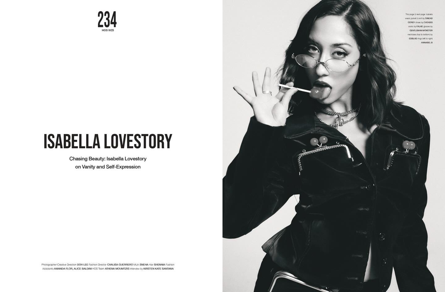 @isabellalovestory editorial in The Social Issue Winter 2025 @houseofsolomag 🎶

Ph/Creative Director Doh Lee
Fashion Director @chalisaguerrerostylist 
HMUA @nae4hair 
Fashion Assistants @outofalice_stylist  @amanndaflor 
HOS Team @styledbyathena