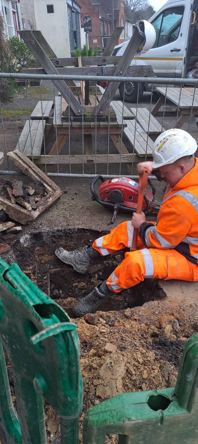 Emergency water mains repair!