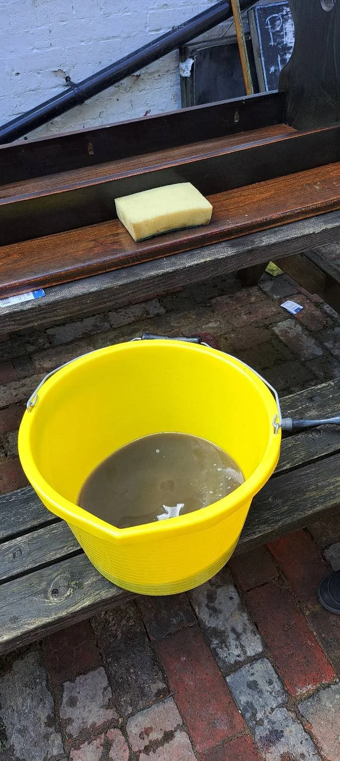 This table needed a scrub!