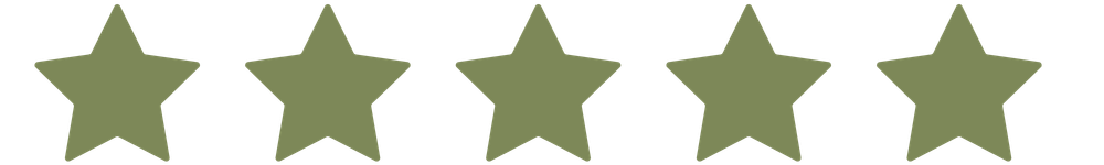 Row of five green, five-pointed stars.