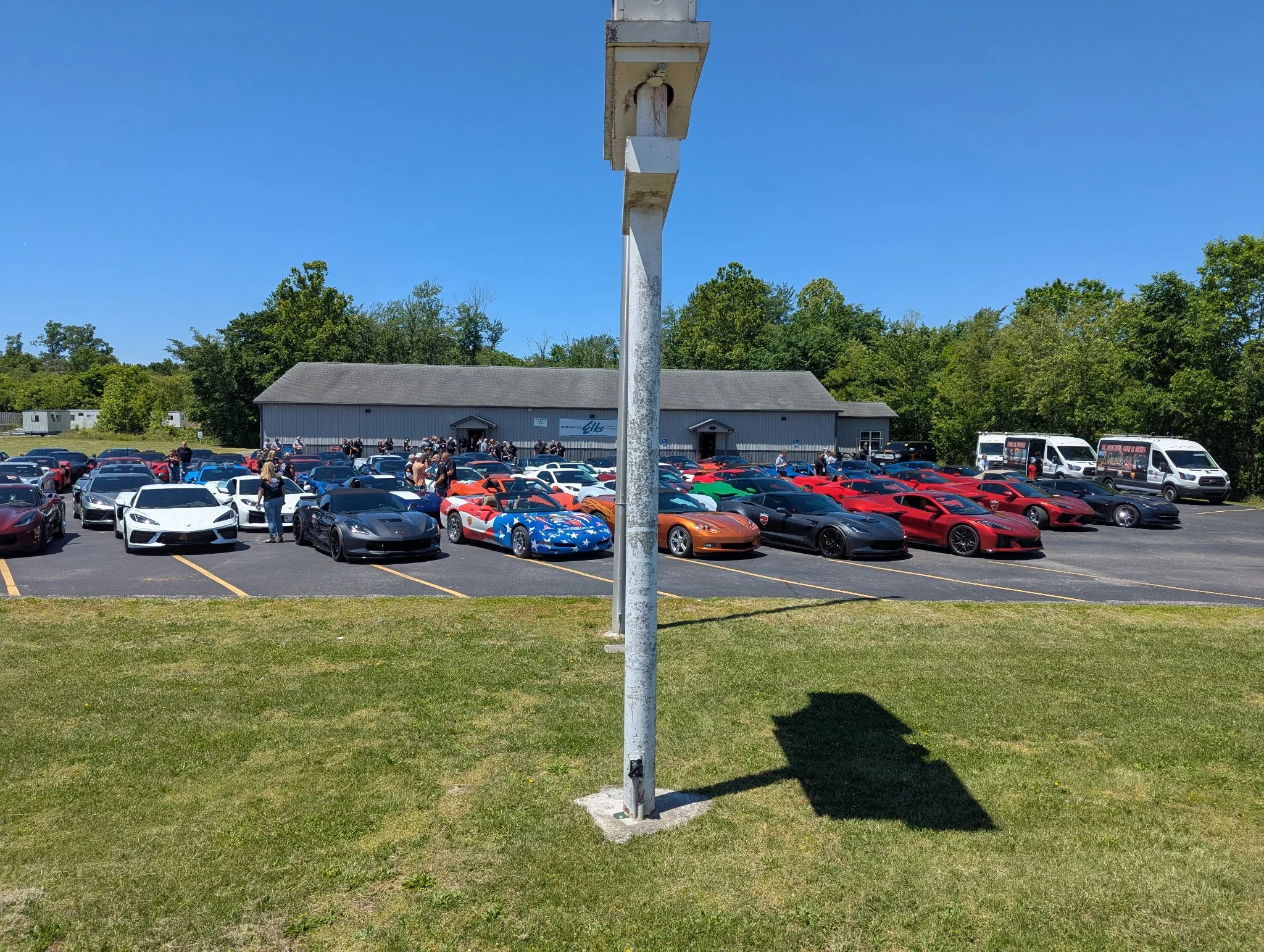 More than 100 Corvettes rolled into Benton Thursday morning.