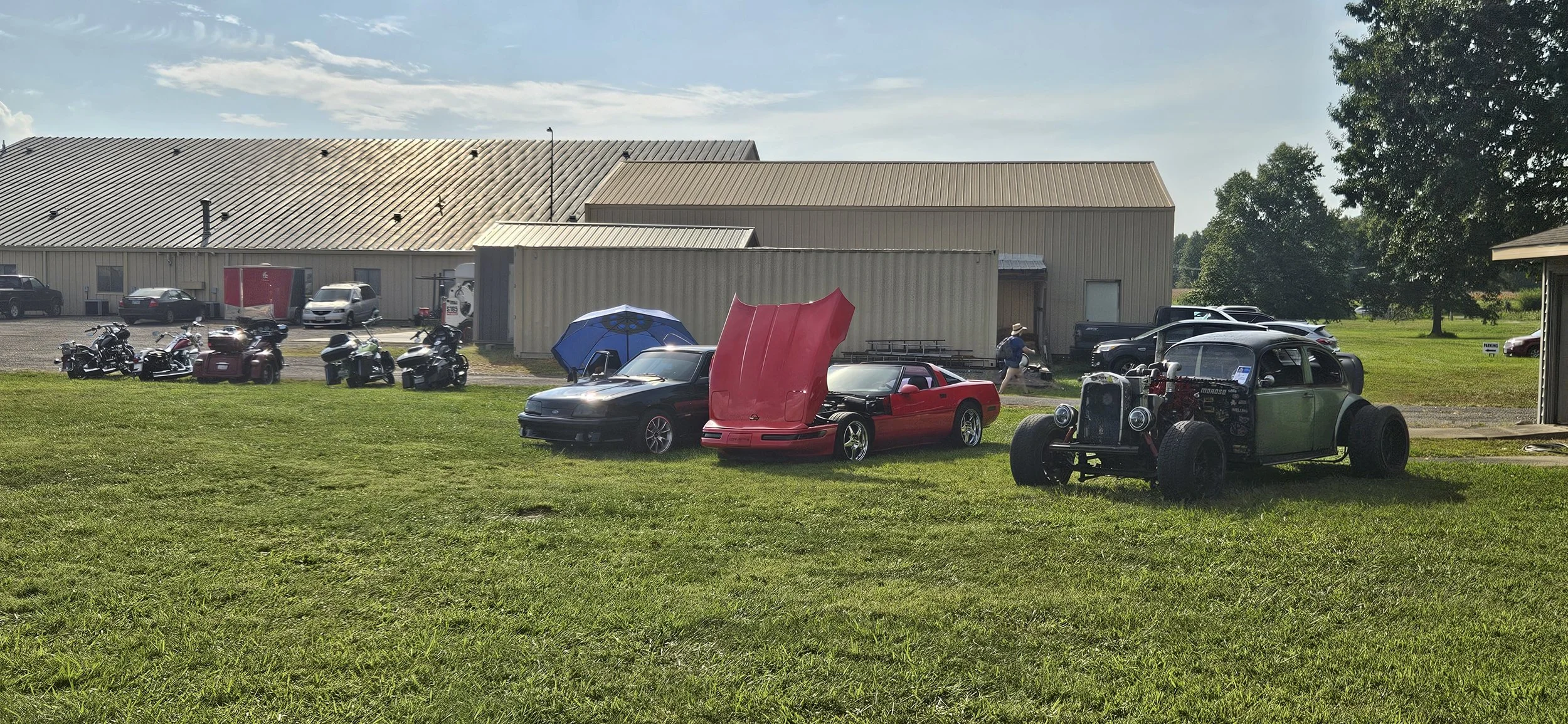 Around 30 vehicles 