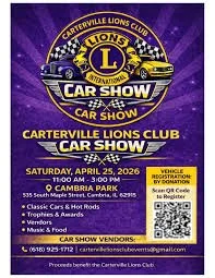 April 25, 2026, Carterville Lions Club Car Show