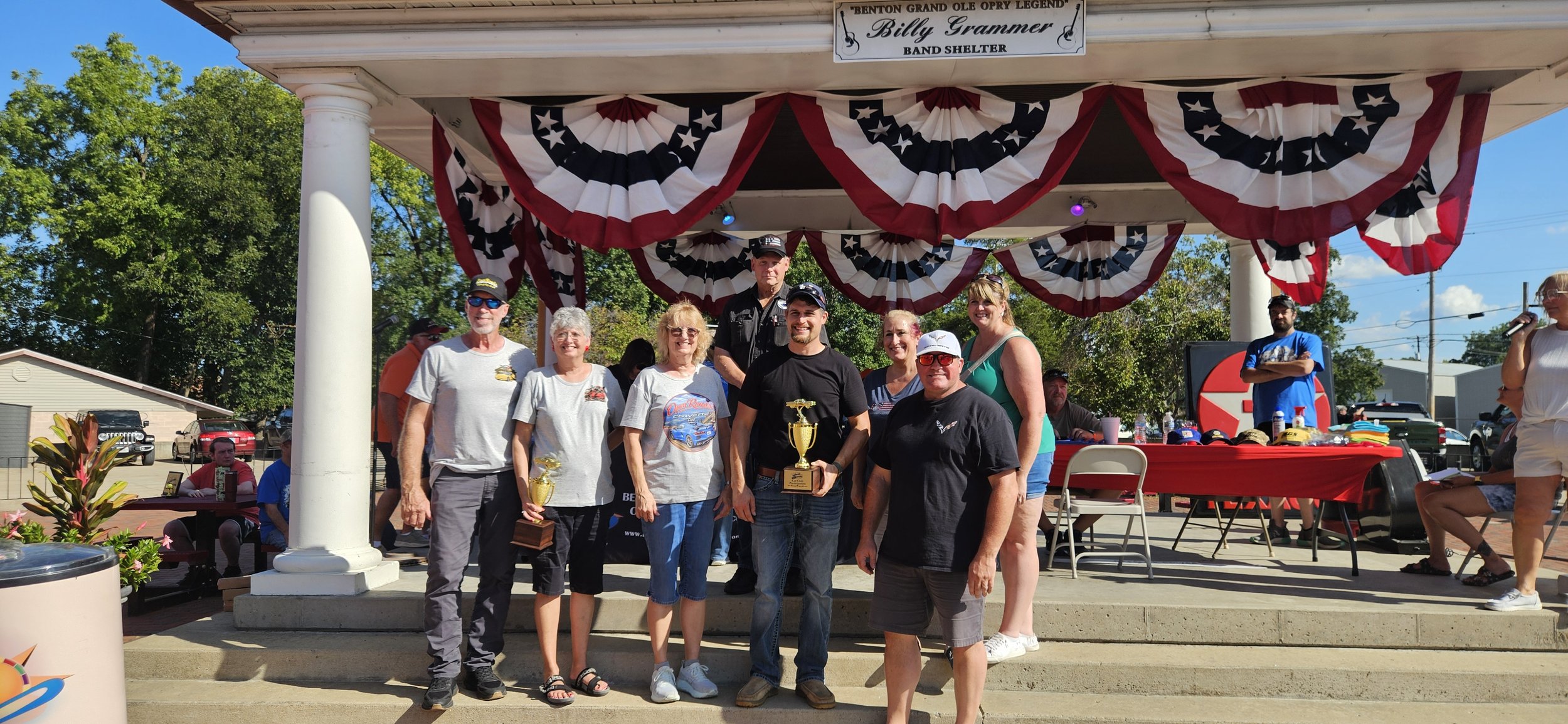 Open Roads Corvette Club won the "Best Club Participation" award. !0 members attended with 6 Corvettes.