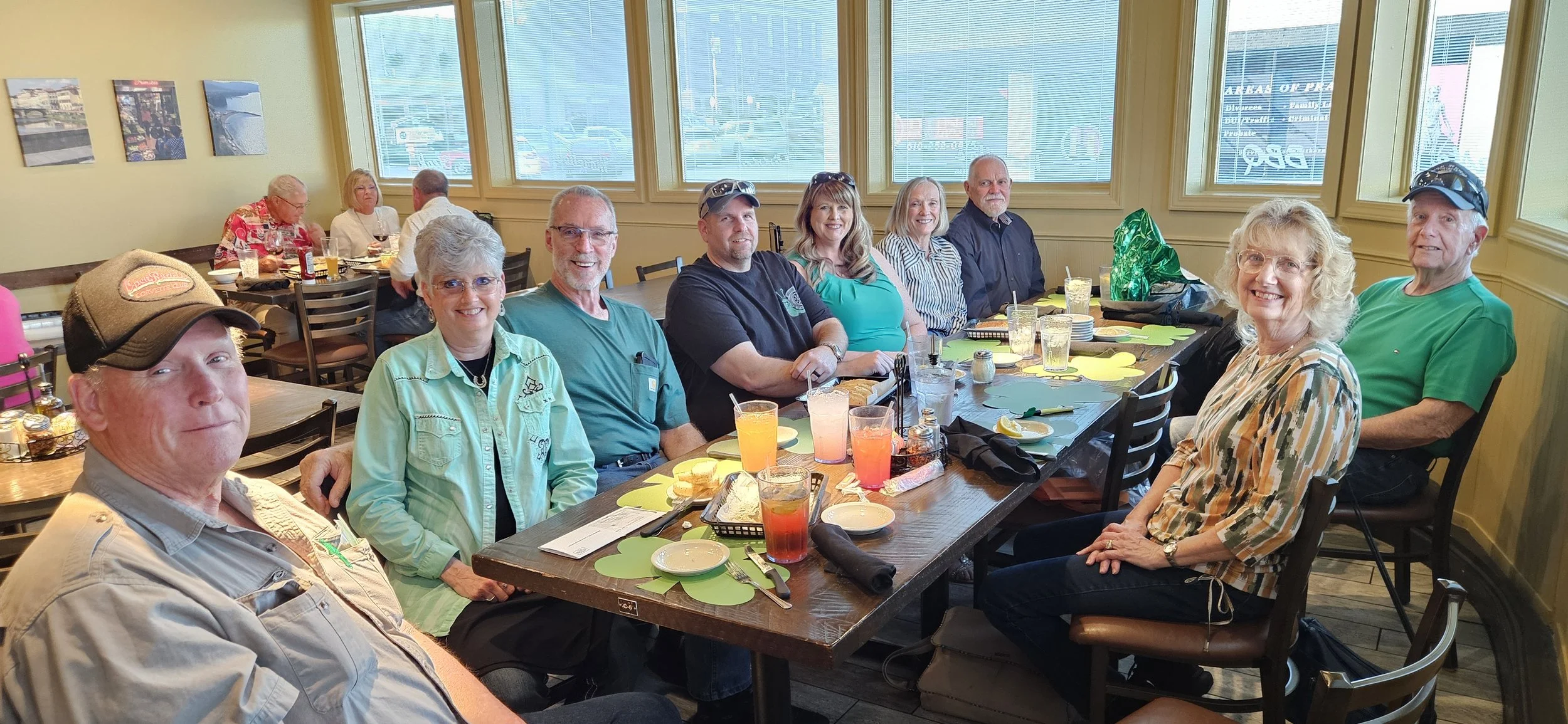    Ten members attending.