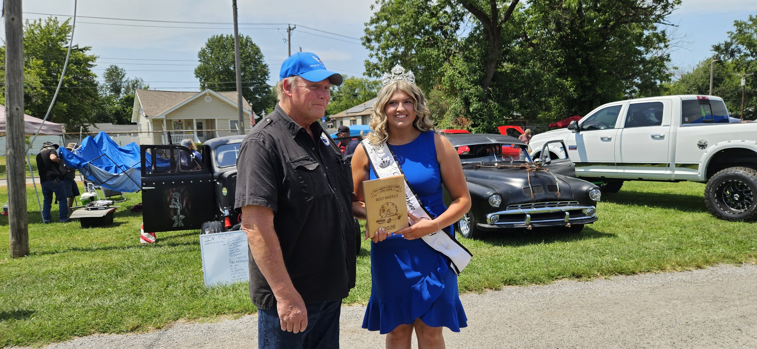 From approximately 100 cars participating, Tom won the "Best Wheels" award.