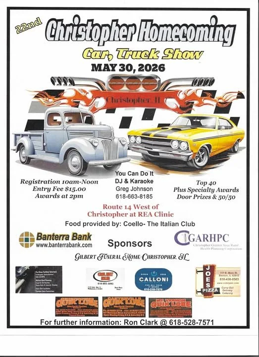 May 30, 2026 Club members Charles, Tom C., Brenda, & Steve H. participated with 4 Corvettes.