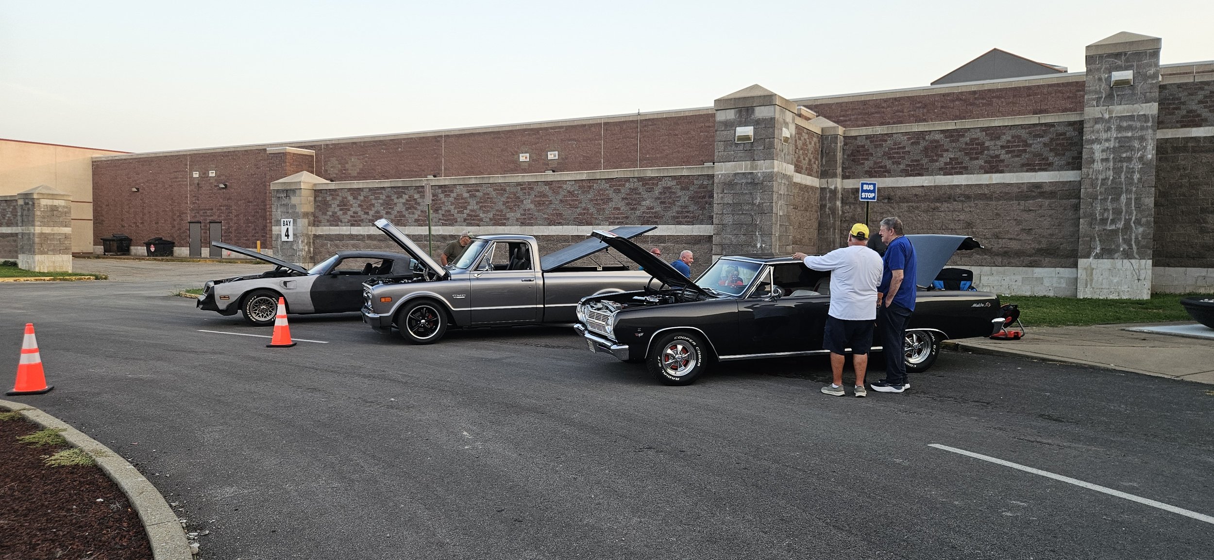 64 cars and 5 motorcycles
