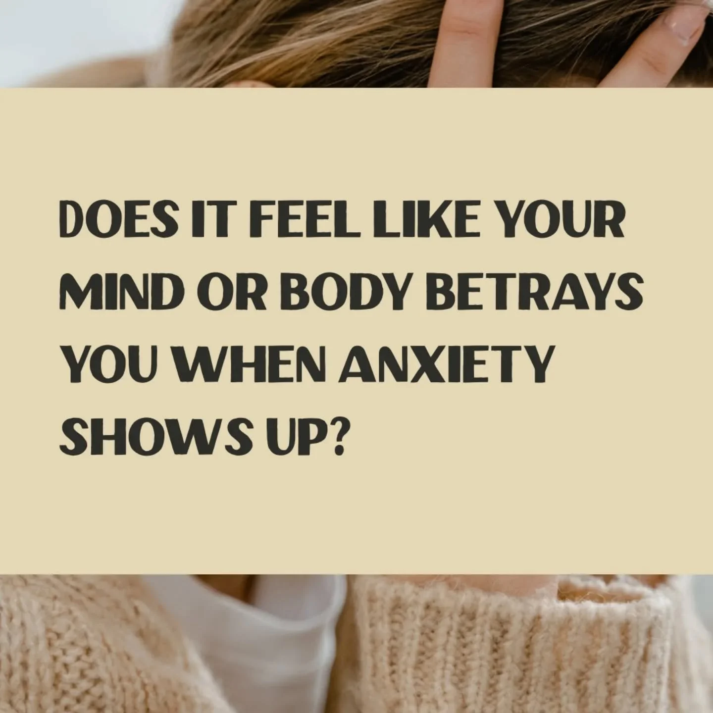 I know what it&rsquo;s like to feel like your own mind and body are working against you.

For years, I felt completely unsafe in myself... racing thoughts, overwhelming symptoms, panic attacks&hellip; even the simplest things felt almost impossible.
