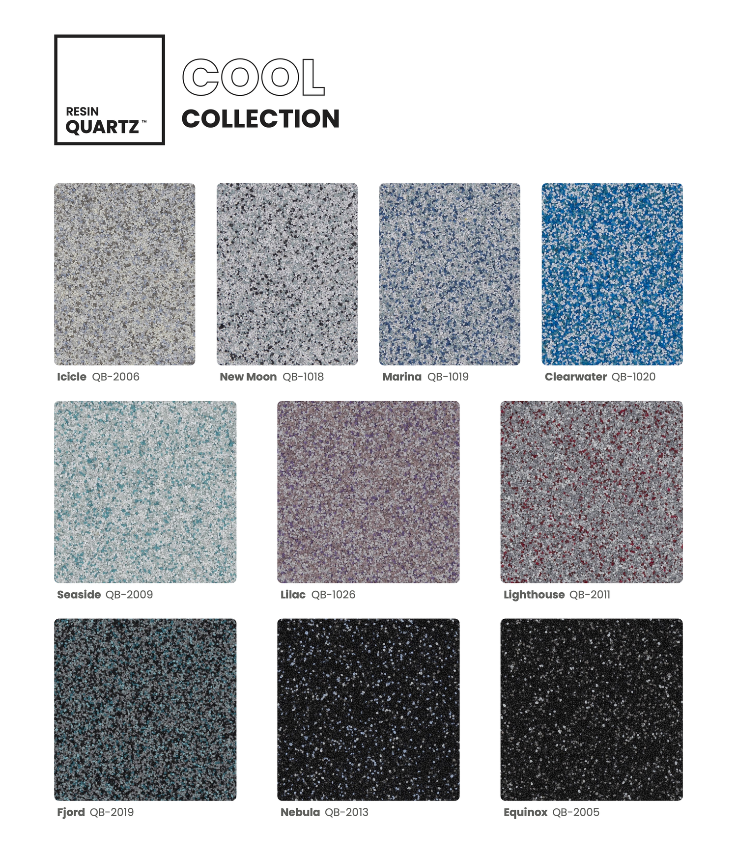 Cool quartz blend samples, page two