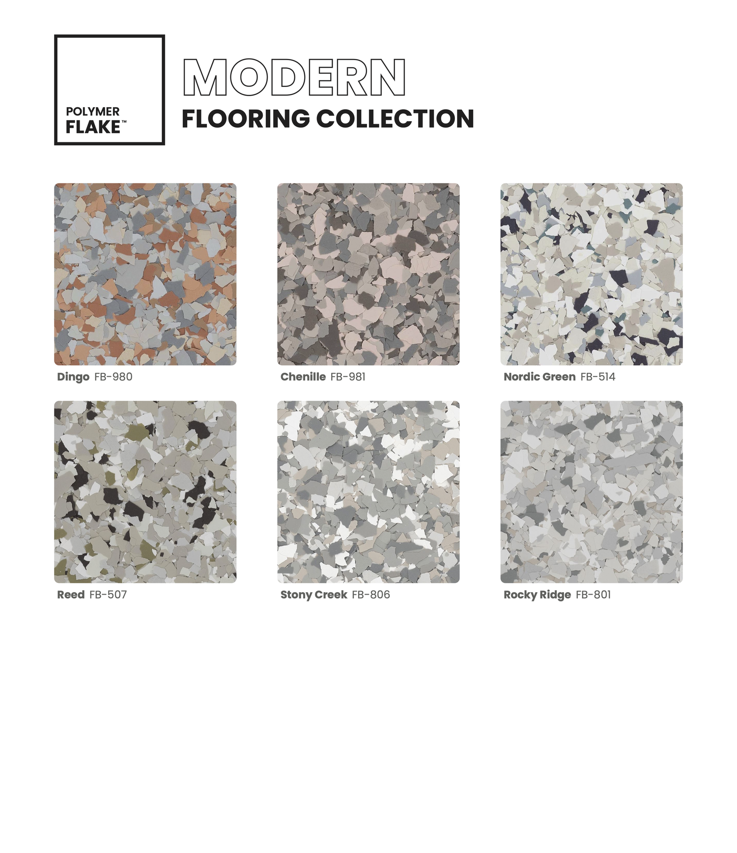 Modern flake blend samples, page two