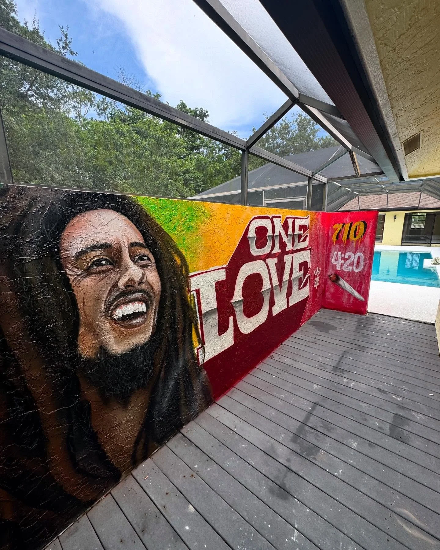 Elevate your space with a stunning custom mural by @Ktano. Here is the new #BobMarley now showcased in a private Wellington residence! 🎨✨ Ready to transform your home or office with unique, vibrant art? Contact us for bespoke commissions tailored to