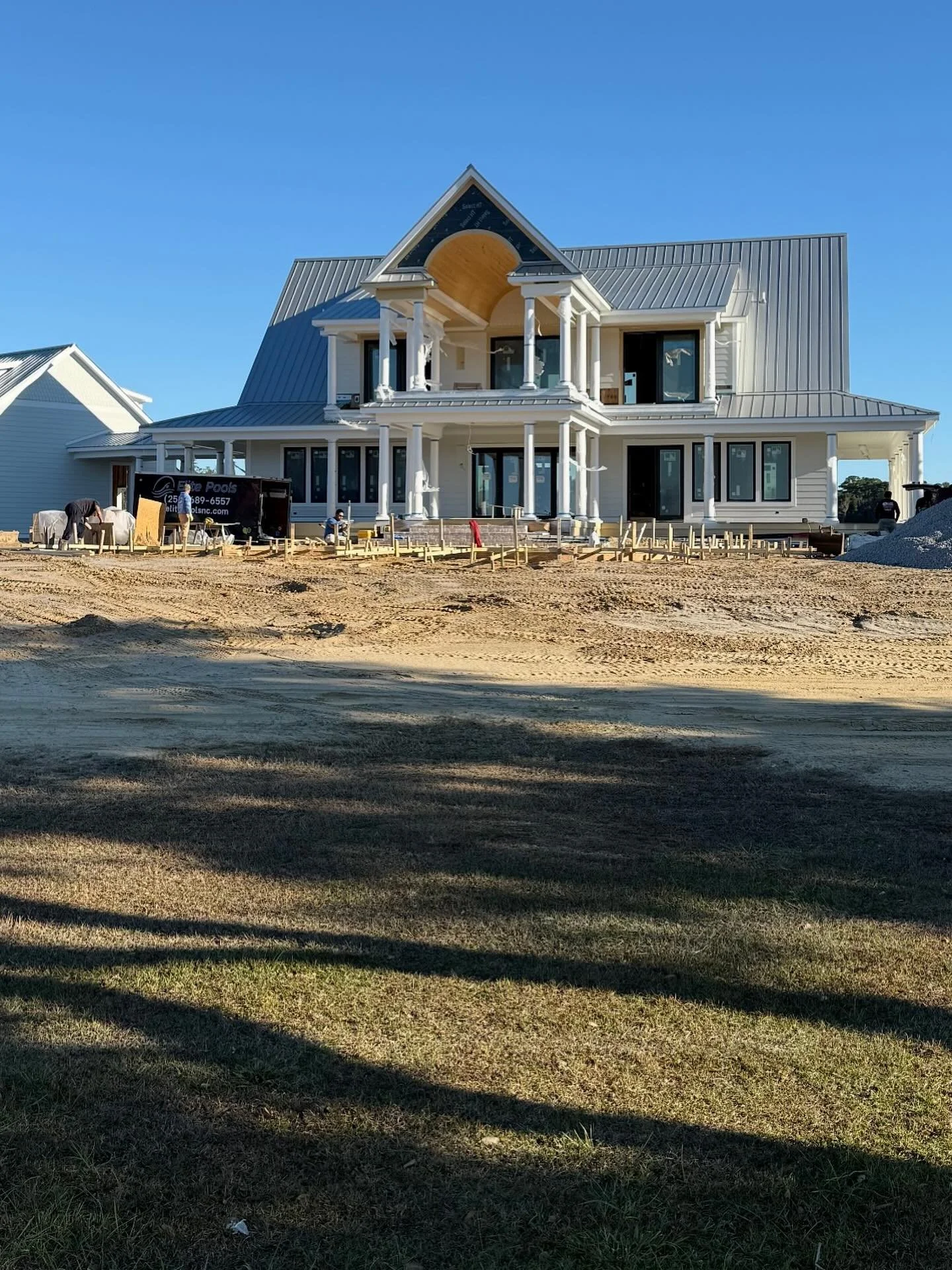 The journey continues&hellip;.onto the beginning stages of the pool at &ldquo;The Farm&rdquo;