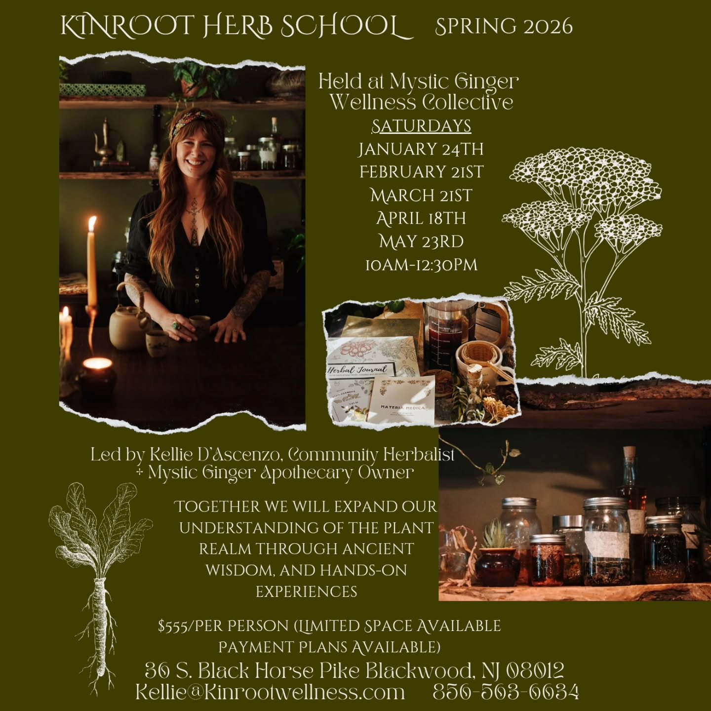 Kinroot Herb School 2026 🌿✨️

Previously known as Hearthcraft herb school, I have lovingly taken apart the program and reassembled her into Kinroot's own educational program. I've learned so much while teaching this course to several groups over the