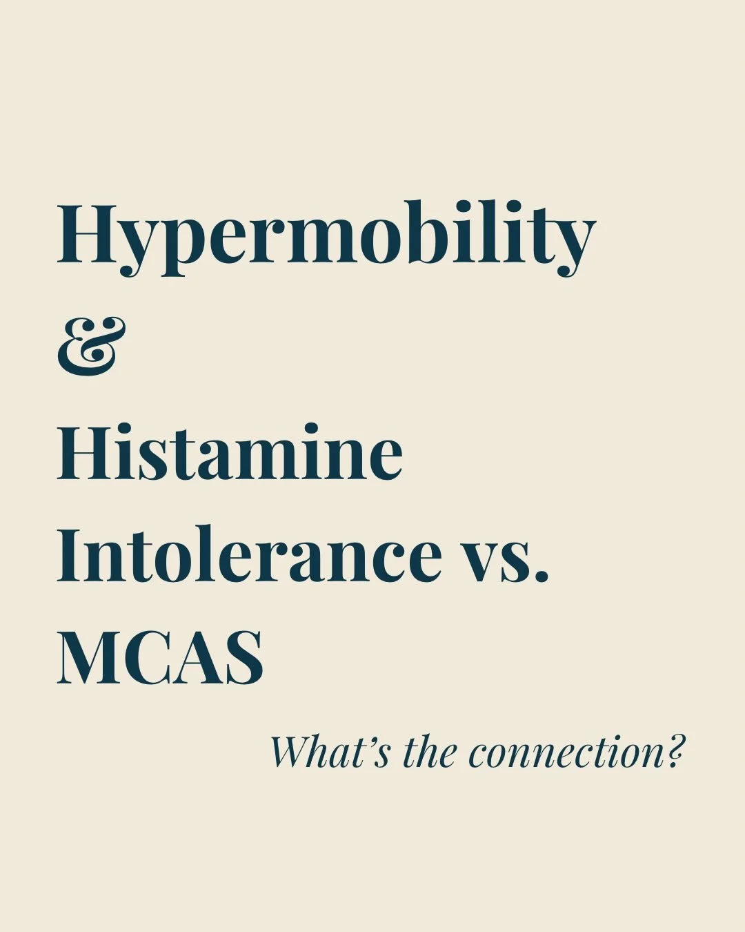 Histamine intolerance &amp; MCAS are often grouped together online, but they&rsquo;re not the same thing &mdash; and understanding the difference can reduce a lot of confusion.

Histamine intolerance is about how well your body can break down histami