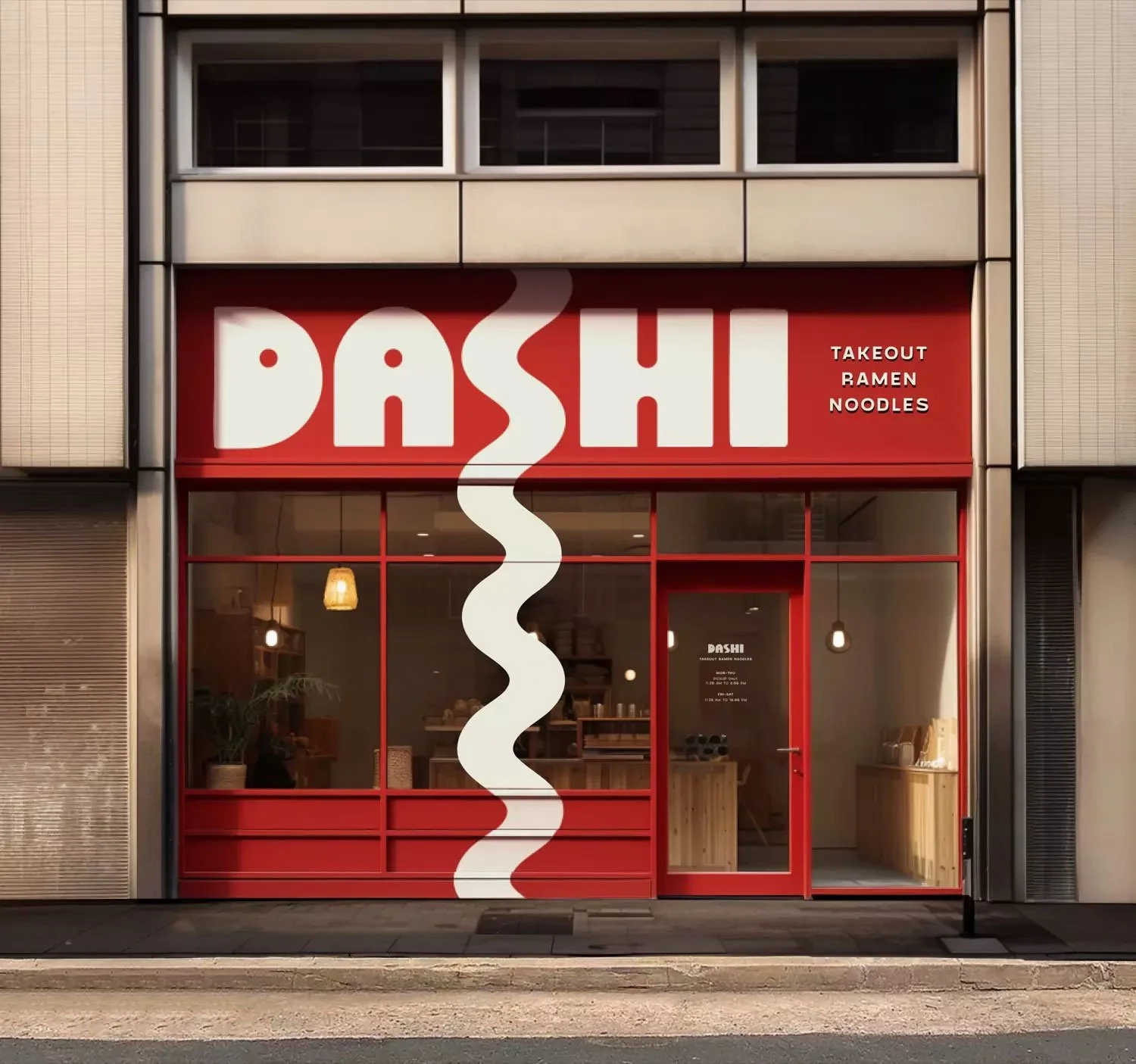 Dashi Ramen restaurant branding