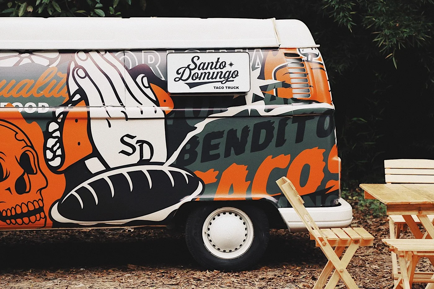 Santo Domingo Tacos restaurant branding
