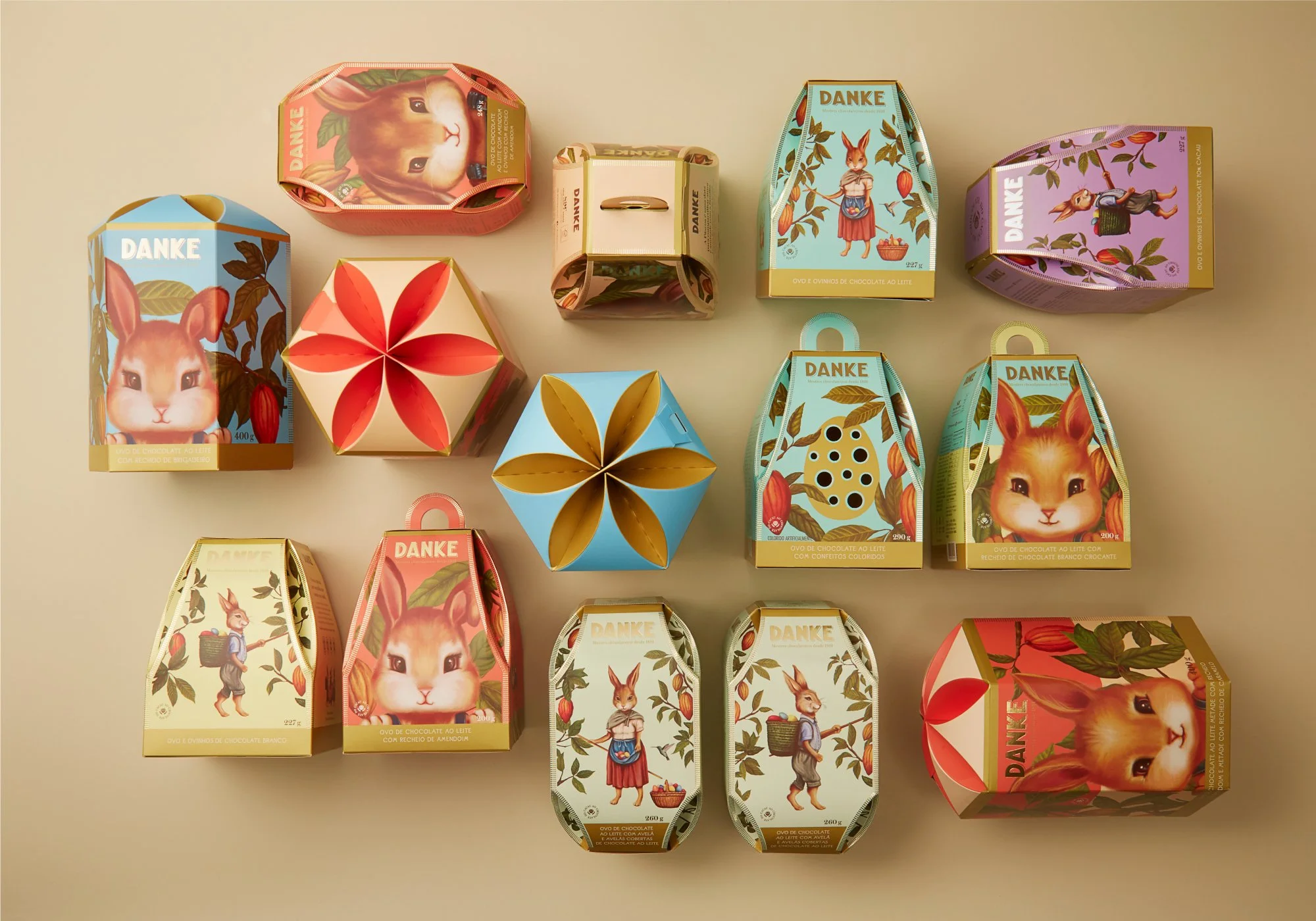 Danke chocolate Easter packaging design
