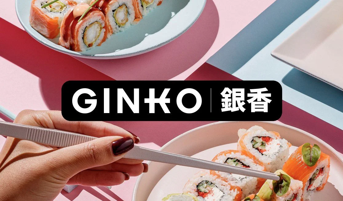 Ginko sushi restaurant branding