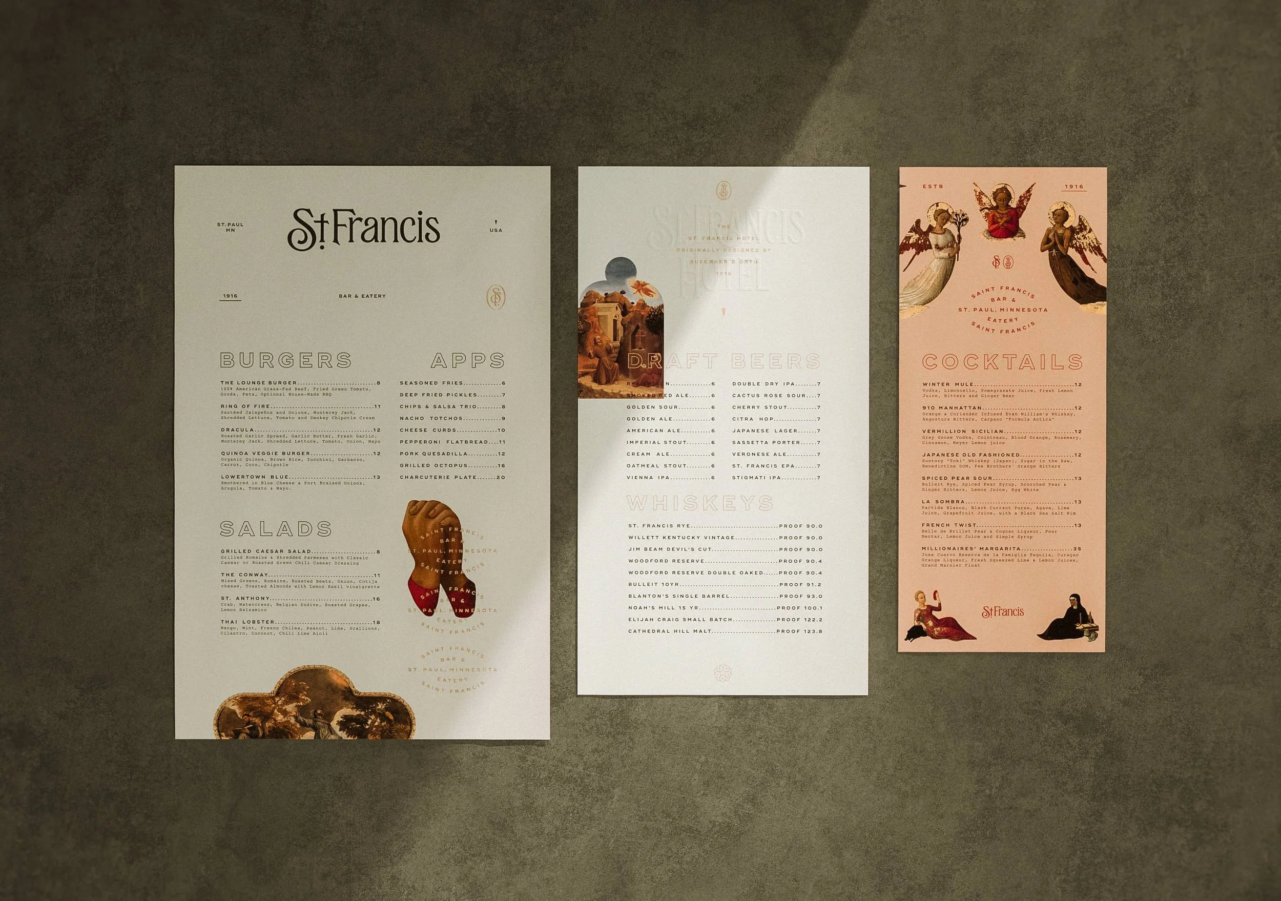 St Frances Bar & Eatery Branding