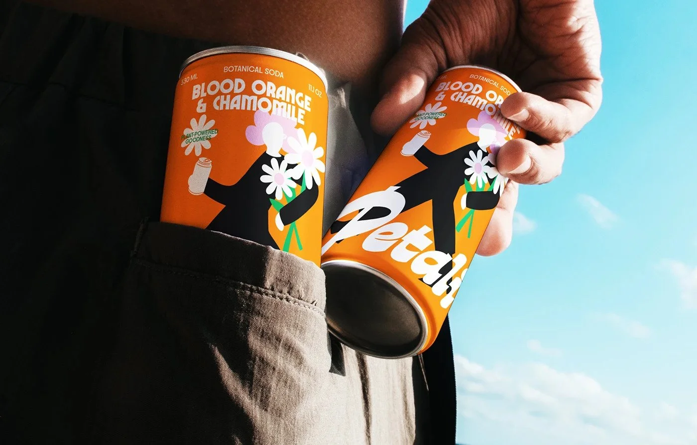 Petali beverage branding