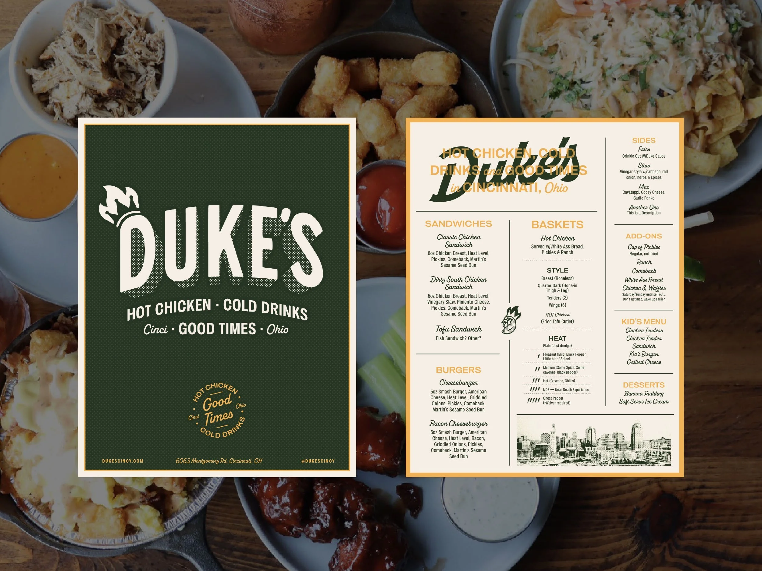 Duke’s Restaurant branding
