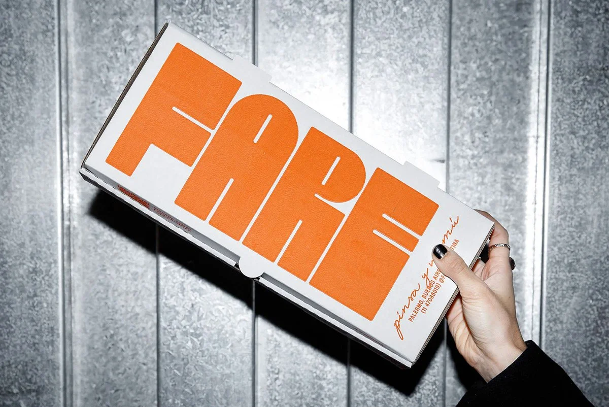 Fare pinsa restaurant branding