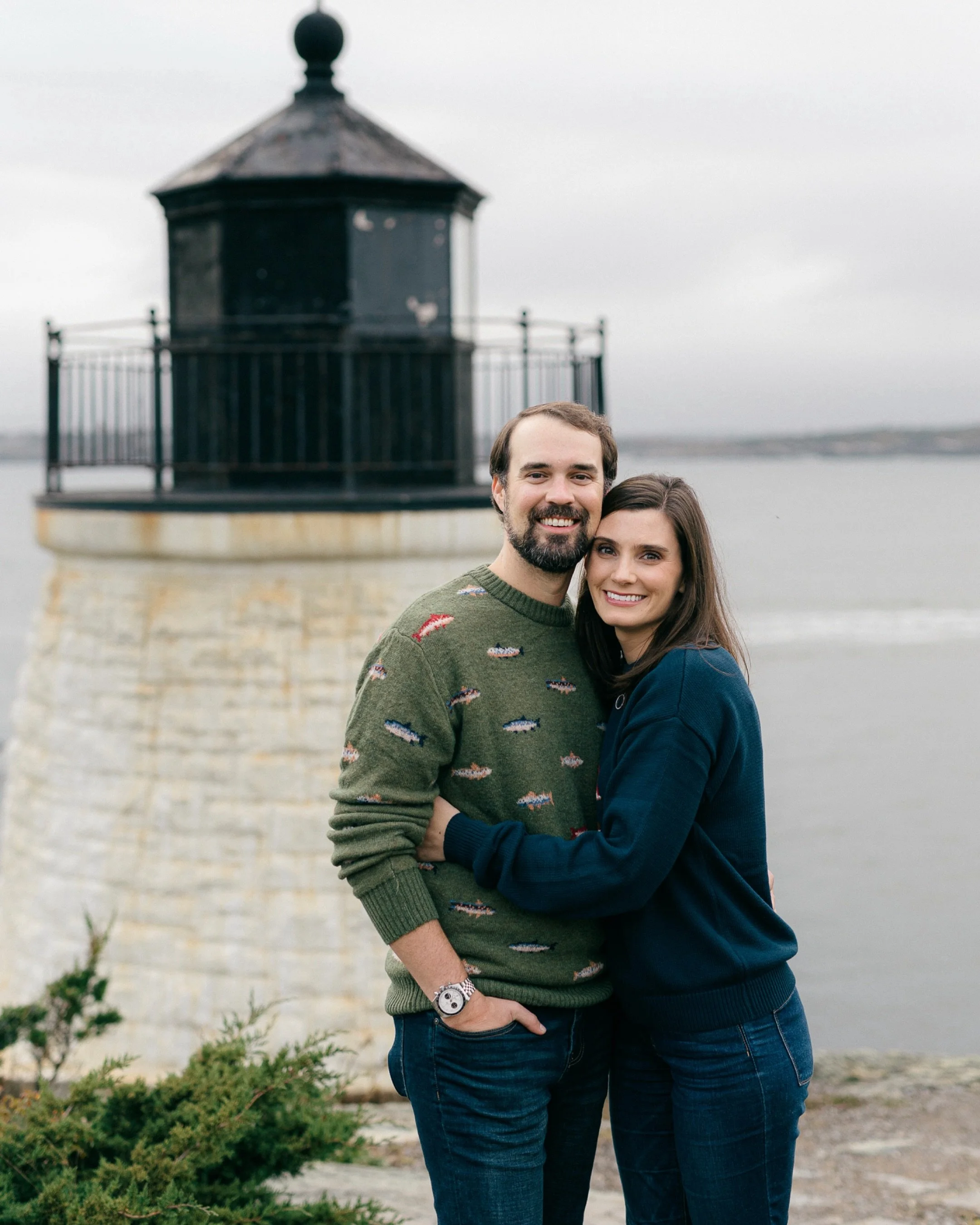A first anniversary trip to Newport felt like the perfect excuse for some portraits along the coast. Loved photographing these two and capturing that quintessential New England vibe