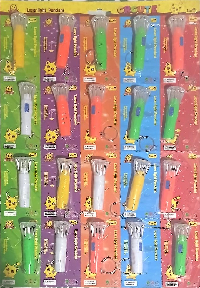 Linterna tipo llavero multicolor led