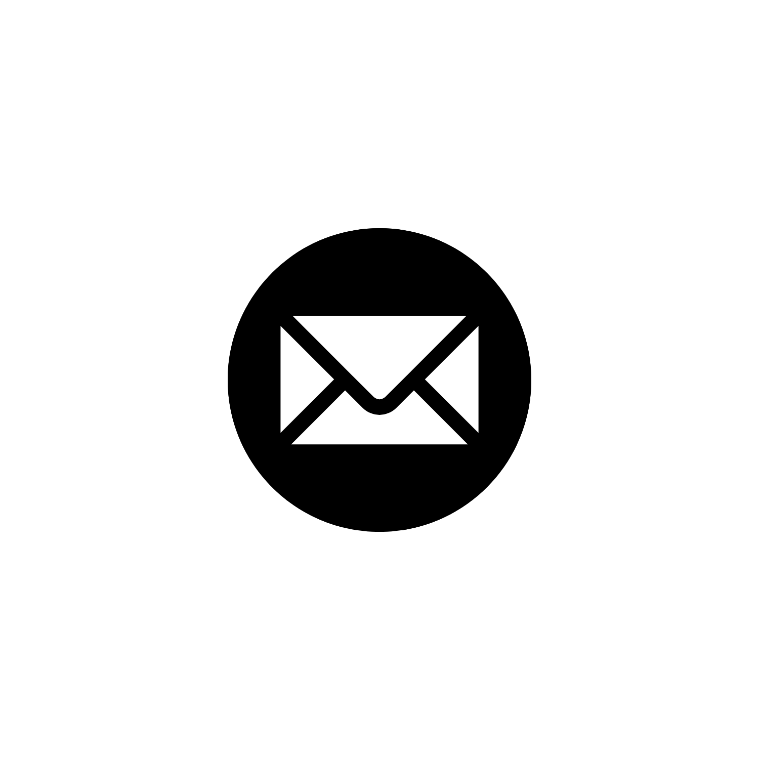 Email icon inside target with concentric circles.