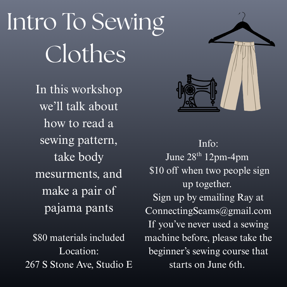 Intro to Sewing Clothes