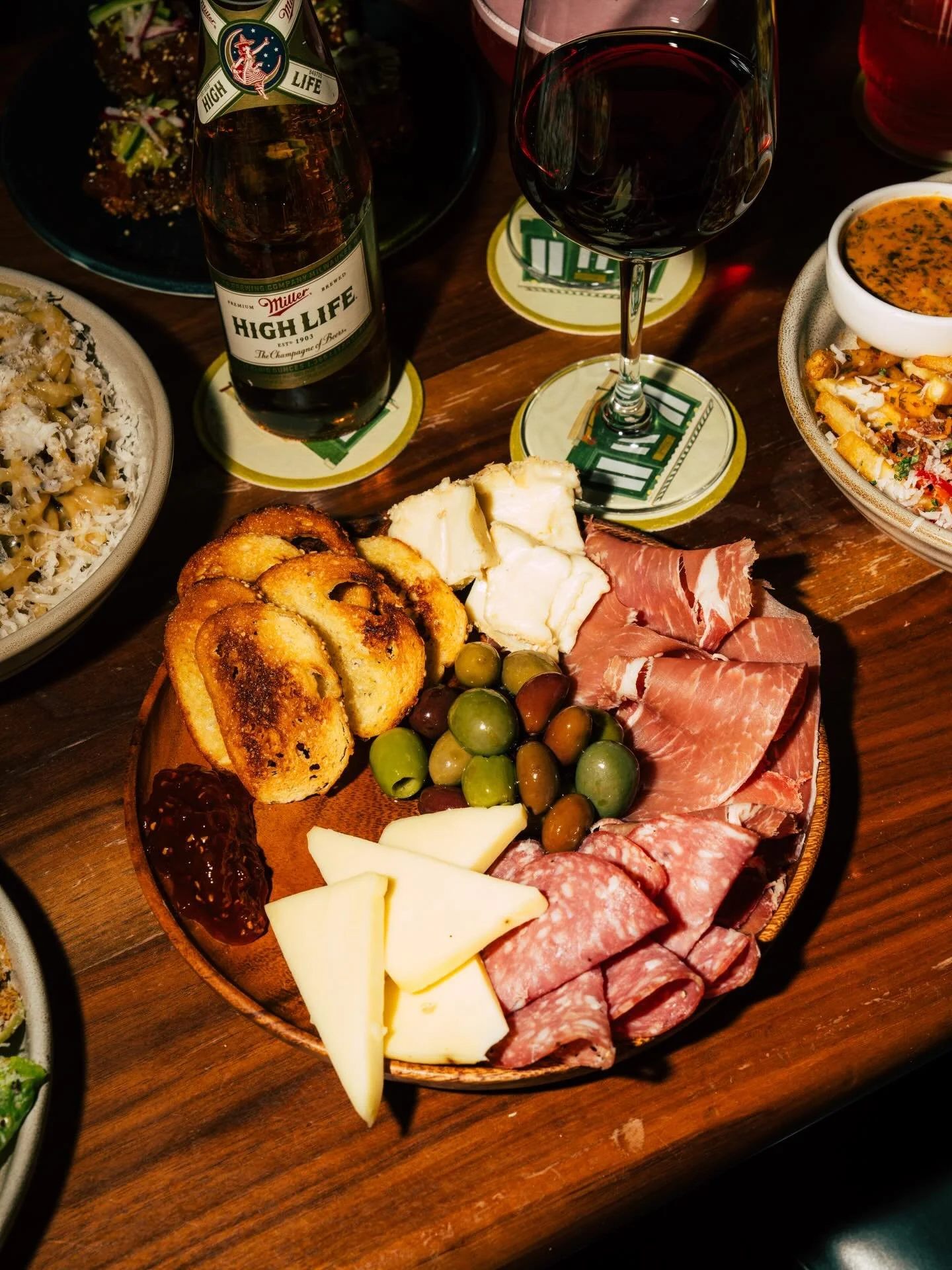 You know the vibes&hellip; Wine Wednesday! 1/2 bottles of wine and $14 Charcuterie Boards all night long! 🥂